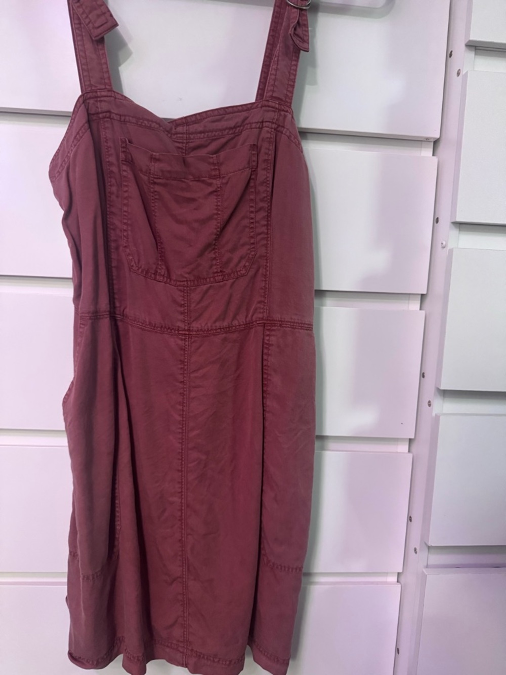 Abercrombie & Fitch Rust-Red Overall Dress